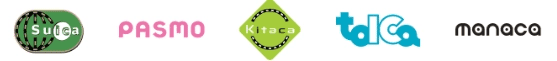 Suica、PASMO、Kitaca、TOICA、manaca